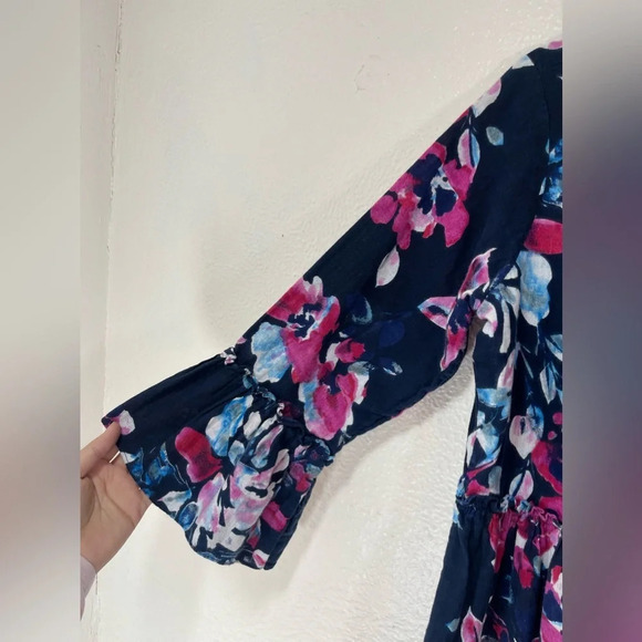 Bombay Paisley Floral Cotton Button Down Tunic Dress Women’s Medium - Picture 4 of 11